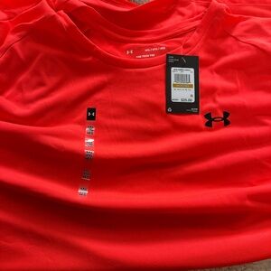 Under Armour men's 4XL UA Tech Men’s short sleeve T-shirt- orange. Free ship